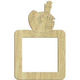 Resim Gemili Ahşap Pirizlik 16,5X10,5Cm L-072 