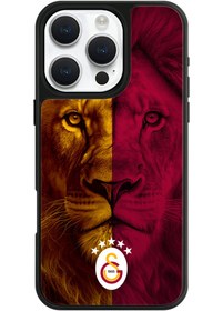 Resim Galatasaray 5 Yıldız Parçalı Aslan Telefon Kılıfı - iPhone 16 Pro Max 