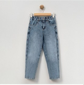 Resim 5-8 Yaş Çocuk Pantolon Mavi 