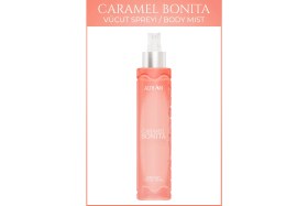 Resim Auran Caramel Bonita 150 ml Kadın Vücut Spreyi Vanilya Kokusu ile Anti Alerjik Etkili 