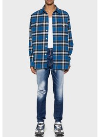Resim Dsquared2 Erkek Kot Pantolon S74lb1452 S30663 470 Lacivert 