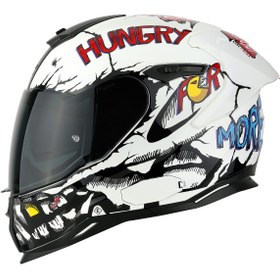Resim Sx.100r Hungry Mıles Beyaz Kask 