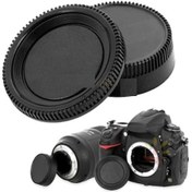 Resim Nikon D-SLR Body Gövde ve Objektif Lens Arka Kapağı 