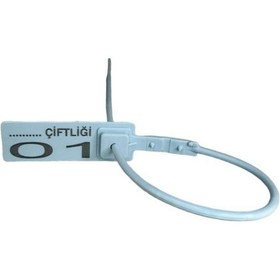 Resim 75 Adet Mavi Metal Klipsli Plastik Mühür-et Belirleme Karkas Kelepçesi 