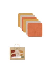 Resim Bistyle 6 Lı Müslin Mendil 20x20 Cm 90106 Kiremit Bej Hardal Bej - Kiremit 