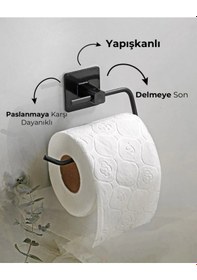 Resim Primesegment Yapışkanlı Krom Kapaksız Tuvalet Kağıtlığı 