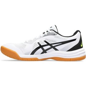 Resim Asics Upcourt 5 Beyaz Erkek Voleybol Ayakkabısı 1071A086-103 Beyaz 