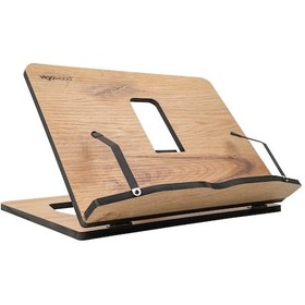 Resim Bkosmeşe-vigowood Kitap Okuma Standı Büyük Boy Meşe 