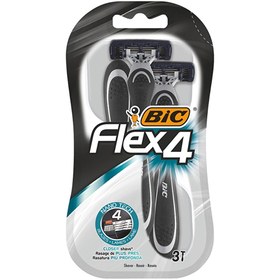 Resim Bic Flex4 4 Bıçaklı Tıraş Bıçağı 3'lü - Gratis 