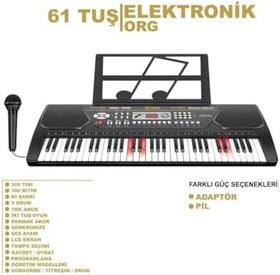 Resim Nessiworld TFL-328-21 Vlektro Kutulu 61 Tuş Büyük Lcd Ekranlı Elektronik Büyük Org 