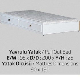 Resim Bengimobilya Yavru Karyola Urlu Flora Model Kayın Torna Kalite Yüksek Ayak Iti 