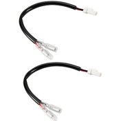Resim 36v 48v Elektrikli Bisiklet Işığı Scooter Lambası Elektrikli Bisiklet 4 Led Ön Far Ultra Parlak Spot Işığı Korna İle 