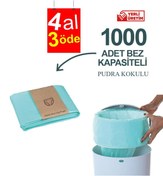 Resim Korbell 16 LT Çöp Kutuları İle Uyumlu 1000 Adet Bebek Bezi Kapasiteli 1 Paket Yerli Çöp Poşeti 