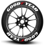 Resim Goodyear Beyaz Beyaz Lastik Yazısı 8'li Alman Yapıştırıcı 