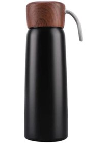 Resim AyrStore Çift Vakumlu Çelik 380 ML Siyah Termos 
