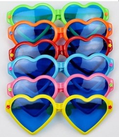 Resim Büyük Kalp Parti Gözlüğü Karışık 12 Adet 