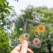 Resim 20/40/100 Adet El Yapımı Şeffaf Kurutulmuş Çiçek Kitap Ayracı - Yaratıcı Bitki Örneği DIY Seti, Kitap Severler ve Ev Dekoru için Benzersiz Hediye 
