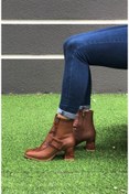 Resim Taba Kadın Kemer Detaylı Bot&bootie 