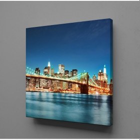 Resim Newyork Köprüsü Kanvas Tablo 25x25cm 