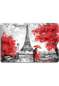 Resim Decovetro Eyfel Sevgili Aşk Görünümlü Cam Kesim Tablası 30 x 40 cm 