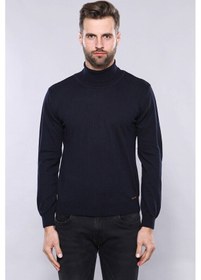 Resim Balıkçı Yaka Lacivert Triko Wessi 001 