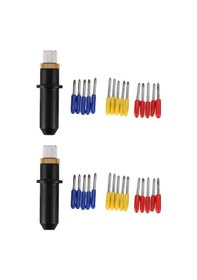 Resim Zcjb Lkpcıgcxm 32 Adet 30/45/60 Derece Mimaki Cricut Kesim Plotter Vinil Kesici Bıçaklar + Mimaki Bıçak Tutucu -122940 