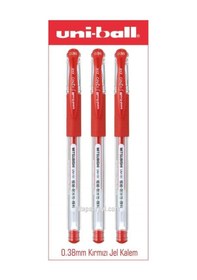 Resim Uniball Signo Dx 0.38 Mm Kırmızı Jel Kalem 3 Adet Um-151 Diğer 