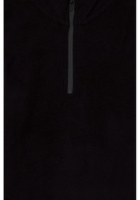 Resim U.S. Polo Assn. Erkek Çocuk Yarım Fermuarlı Siyah Polar Sweatshirt 50298060-VR046 
