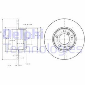 Resim DELPHI BG2430 Fren 34111158042 (WK325438) (Fiyat:2 Adet İçindir) 