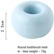 Resim Pratik Mini Seramik El Yapımı Diş Fırçası Tutucu (Yurt Dışından) 