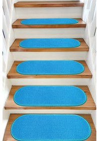Resim Kapsüle Bukle Halıdan Ekonomik Basamak Ve Merdiven Paspası - Turkuaz / Adet Olarak Satılır Null 