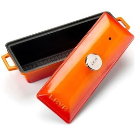 Resim Lava Döküm Ekmek Kabı / Terrine Ekmek Tenceresi Dikdörtgen Ölçü 1 