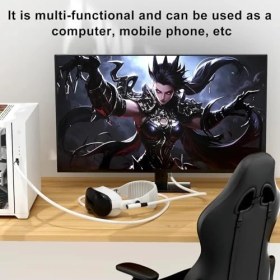 Resim Daders Home Oculus ile Uyumlu Vr Link Kablosu Yüksek Hızlı Usb-C Pc Bağlantı Kablosu, L Şekilli Konforlu Tasarım, Düşük Gecikmeli Vr Oyun Deneyimi 5 Metre Ex-1 (Usb To Type C) 