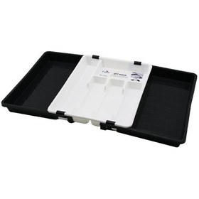 Resim Kayar Kaşıklık İki Taraflı Çift Açılır Ayarlanabilir Çekmece İçi 36x69cm 4989 Çok Renkli 