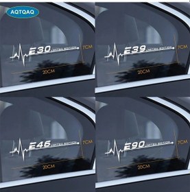 Resim E93-1 Adet Bmw İçin E28 E30 E34 E36 E39 E46 E53 E60 E61 E62 E70 E87 E90 E91 E92 E93 Araba Yan Pencere Çıkartmaları Arab 