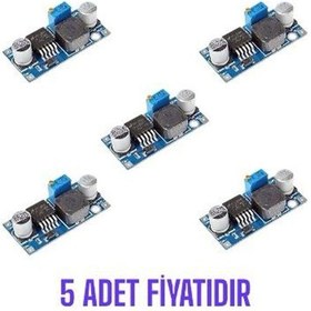 Resim Lm2596 Mini Ayarlanabilir 3a Voltaj Regülatör Kartı - 5 Adet-4847 