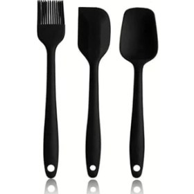Resim Daisy Store Yanmaz Yapışmaz Silikon 6'lı Pasta, Yumurta Fırçası, Kaşık Bıçak, Spatula Mutfak Seti 