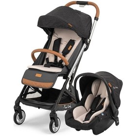 Resim Pıerre Cardın Karma +plus Bebek Arabası Sıyah - Siyah 