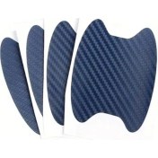 Resim Dashanshop 4 Adet Karbon Fiber Kapı Kolu Sticker Mavi 