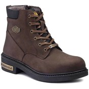 Resim Scooter M5121 Hakiki Deri Siyah Bağcıklı Fermuarlı Unisex Kışlık Bot 