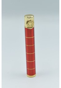 Resim Gazlı Çakmak Stil Manuel Gold Çizgili Çakmak 