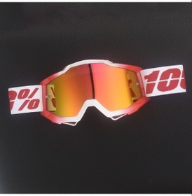 Resim Jokmae %100 Koruma Motosiklet Gözlüğü Açık Hava Bisiklet Ve Spor Kullanım İçin Kırmızı-beyaz Çerçeve 53955918 