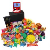 Resim Nostaljik Lezzetler Nostaljik Bakkal Özel Gıda Ve Oyuncak Kutusu , Siyah Tetris Ve Kırmızı Atarili 