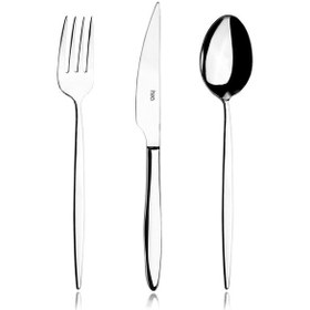 Resim Hira 18 Parça Istanbul Kaşık Çatal Bıçak Takımı Lizbon Gümüş 