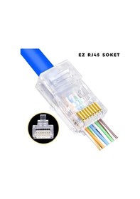 Resim Hqspeed Yeni Nesil Ez Plug Rj45 Konnektör 100 Adet 