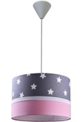 Resim ONAY AVİZE Gri Yıldızlı (CD - 1845) Çocuk Odası Genç Ve Bebek Odası Erkek Kız Avize Aydınlatma Sarkıt Abajur 