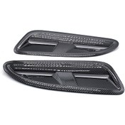 Resim Symbee Jaguar Xkr, Ford, Bmw İçin Abs Plastik Karbon Fiber Kaput Vantilatörü - 2 Parça Siyah 