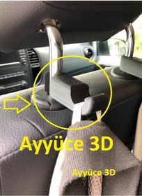 Resim Ayyüce 3d, Mercedes Vito Koltuk Kafalığı Askı Aparatı,1x,siyah 