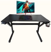 Resim X My Table Led'li Rgb'li Kumandalı Oyuncu Masası 115 x 65 x 76 Siyah 