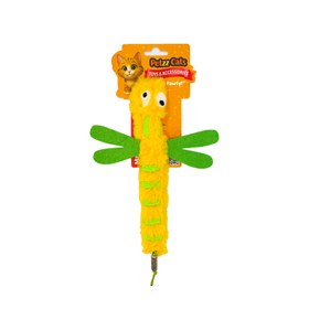 Resim PetzzCats DragonFly Matatabi ve Çıngırak Sesli Peluş Kedi Oyuncağı Sarı 22x15 Cm 